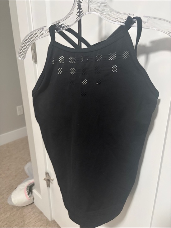 Athleta Tops - Athleta Black Perforated High-Neck Tank Top